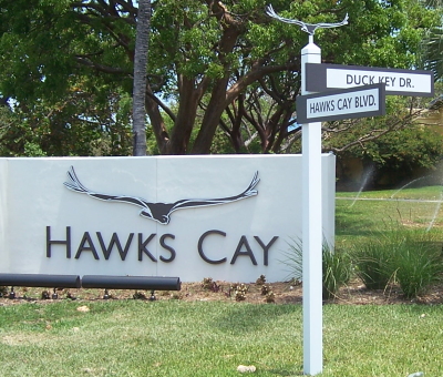 Hawks Cay Sign